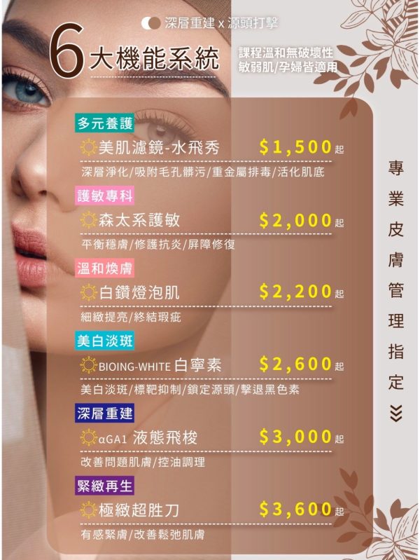 艾薇美學-永和做臉-永和手工清粉刺-永和去角質-永和水飛秀-永和液態飛梭-永和護敏森太系-永和無痛除毛-美體舒壓SPA-精油SPA